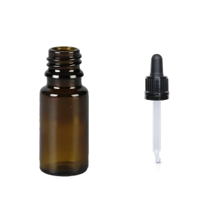 Skleněná lékovka s pipetou Luna 10 ml