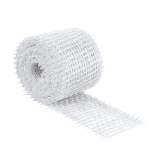 Jutový dekorační pásek bílý 3m/4cm