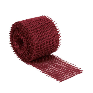 Jutový dekorační pásek červený 3m/4cm